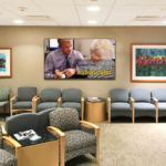 Digital signage in waiting room